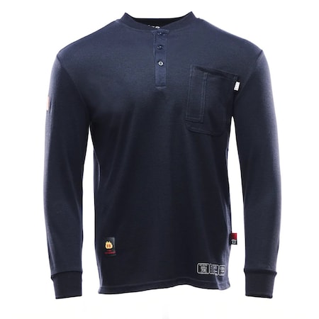 Kontra Uniforms Navy TENCATE Henley S Shirt KON1040